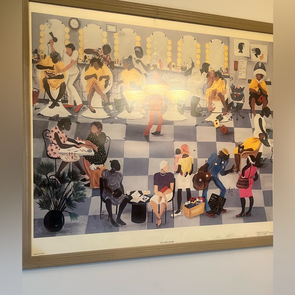 Beauty Salon Photograph/Painting; Photo of A Busy Beauty Salon